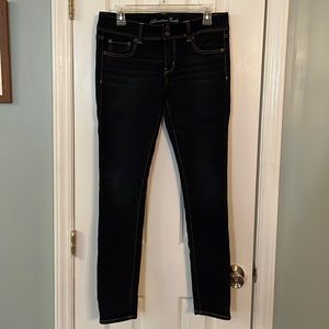 American Eagle Dark Wash Skinny Jeans 8
